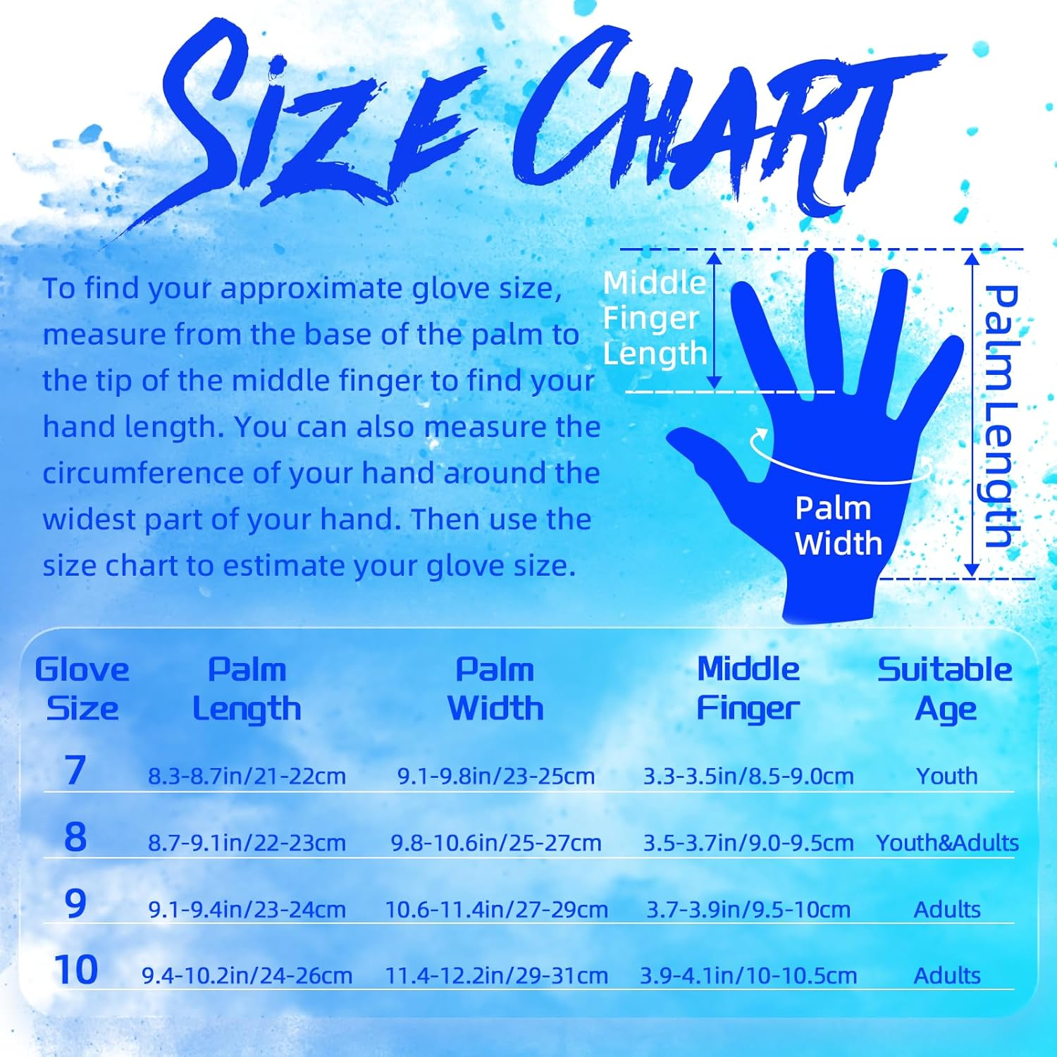 WVVOU Soccer Goalie Gloves Youth Adults, High Performance Goalkeeper Gloves, Breathable Soccer Gloves, 4+3Mm Super Grip for the Toughest Saves image number 3