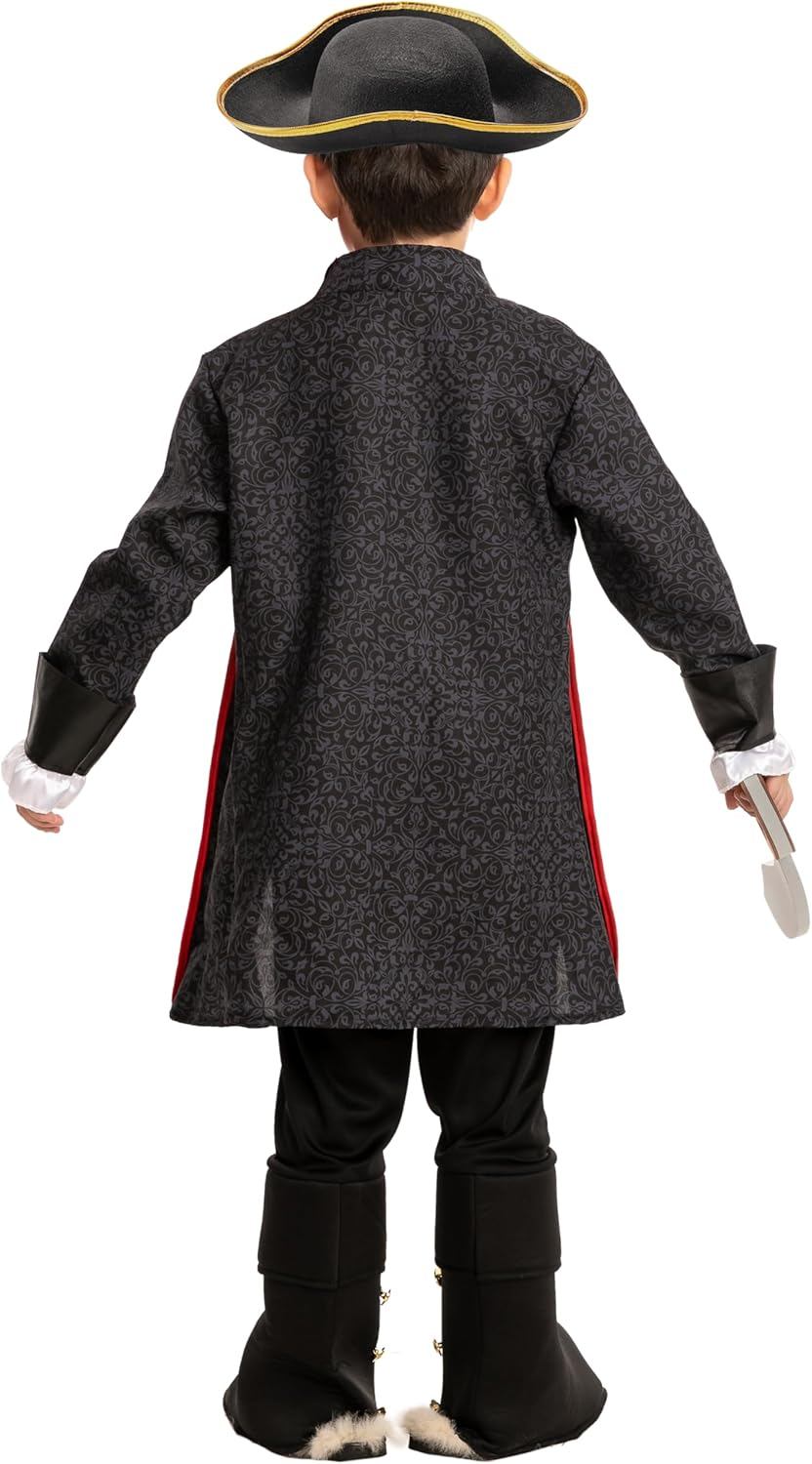 Spooktacular Creations Halloween Pirate Costume for Kids, Boy Captain Pirate Costume for Trick or Treat Themed Party image number 3