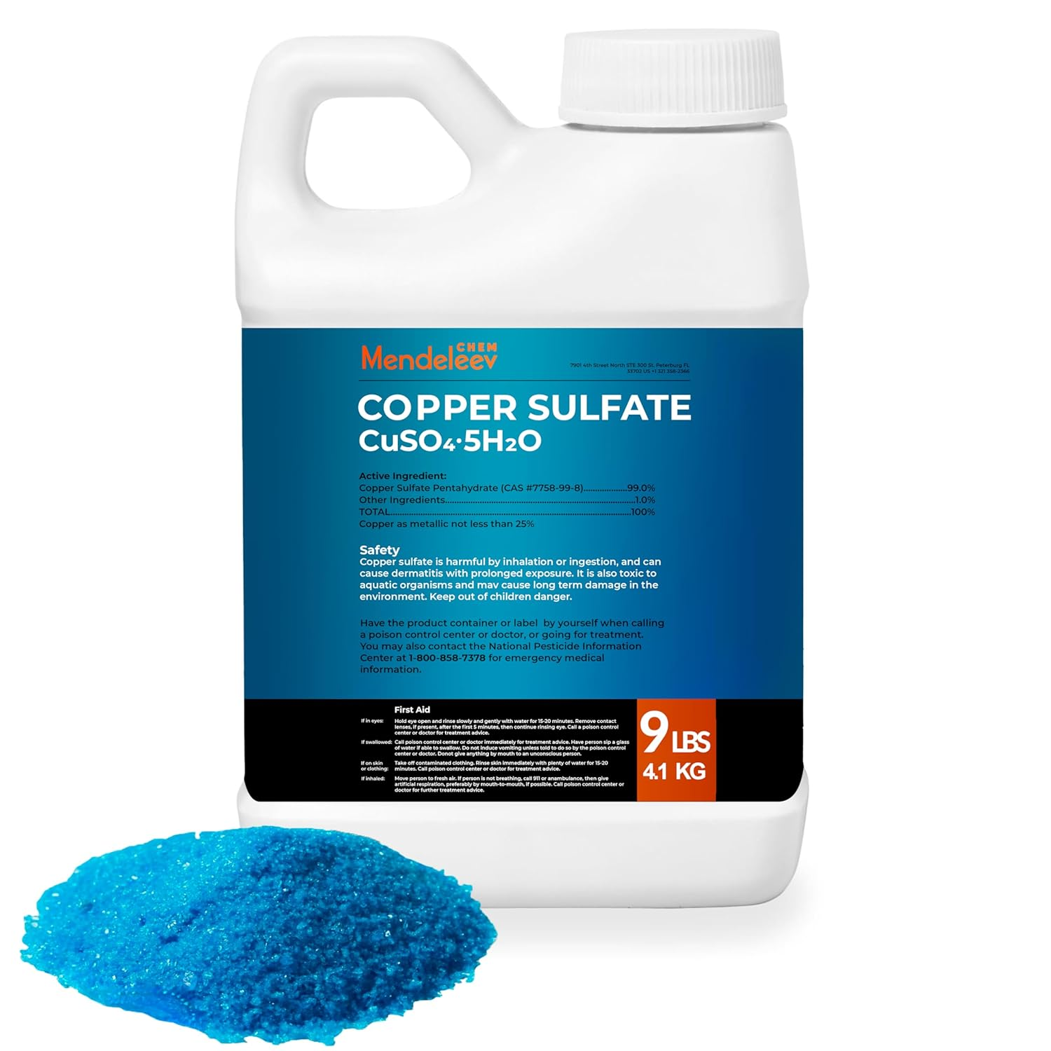 Copper Sulfate Crystals 9 Lb, Granular EPA Free image number 5