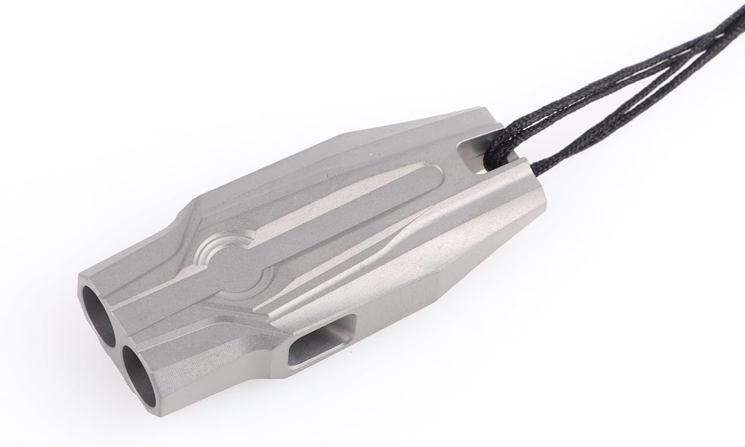 Emergency Whistles Titanium EDC Portable Whistle with Loud Sound up to 120 Decibels, Survival Whistle Keychain for Survival Hiking Camping Pet Training