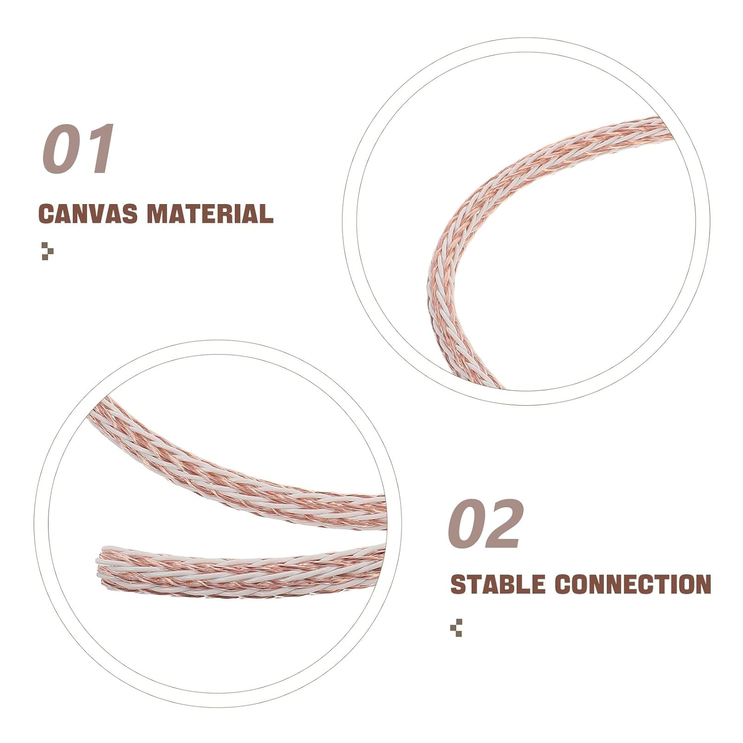 SWOOMEY Copper Speaker Wire High Fidelity Audio Cable 12Tc for Home Theater and Amplifier Sound System Hifi Surround or Auto Amps 1M image number 5