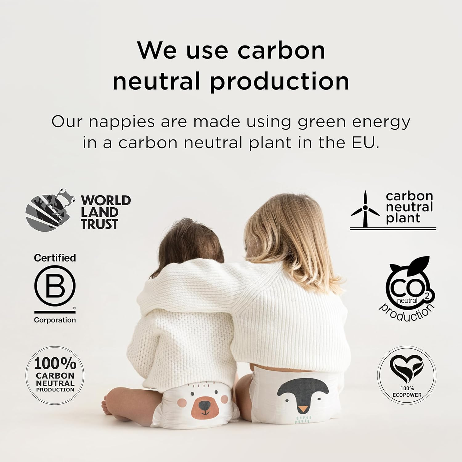 Kit & Kin Premium Eco-Friendly and Sustainable Baby Nappies Size 6 | Hypoallergenic with Flash Dry High-Performance Layer | Vegan & Chlorine-Free | Superior Leak Protection | 96 Nappies