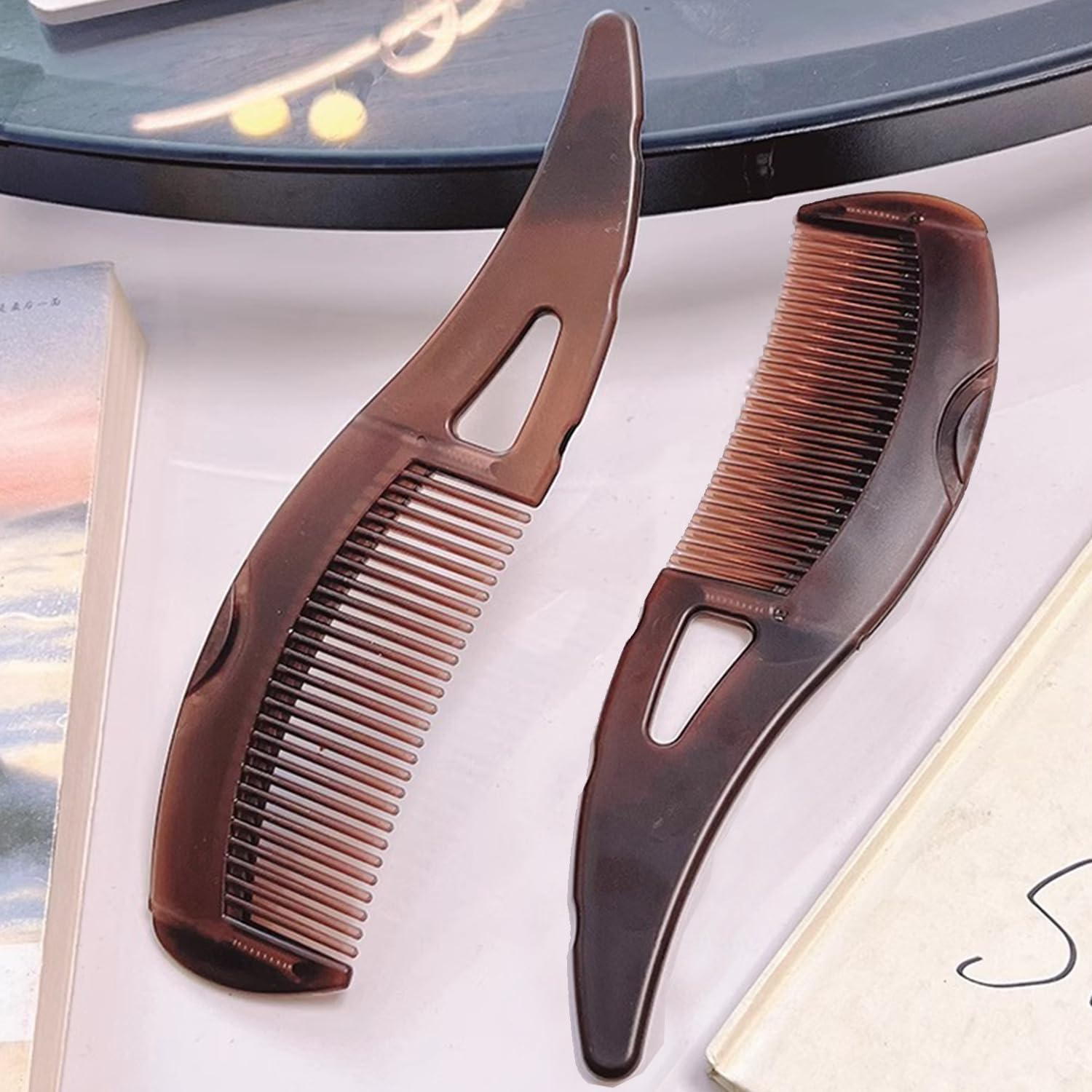 Taicols Energy Massage Comb Hair Dressing Comb Healthier Scalp and Better Hair Quality Removal of Dandruff and Dirt for Women Men Curly Wavy Barber Scalp Comb for Dandruff Removal image number 6