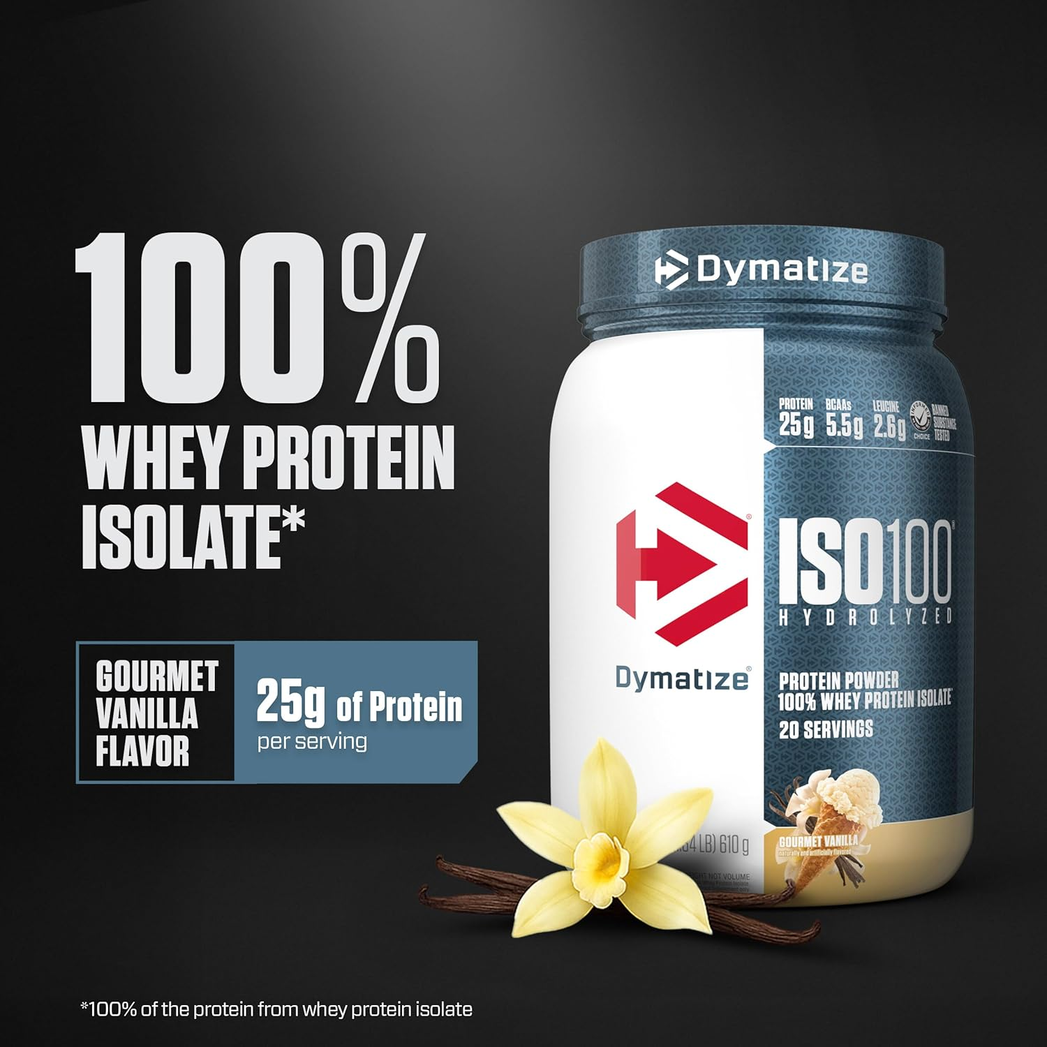 Dymatize ISO100 Vanilla - 1.3Lb image number 5
