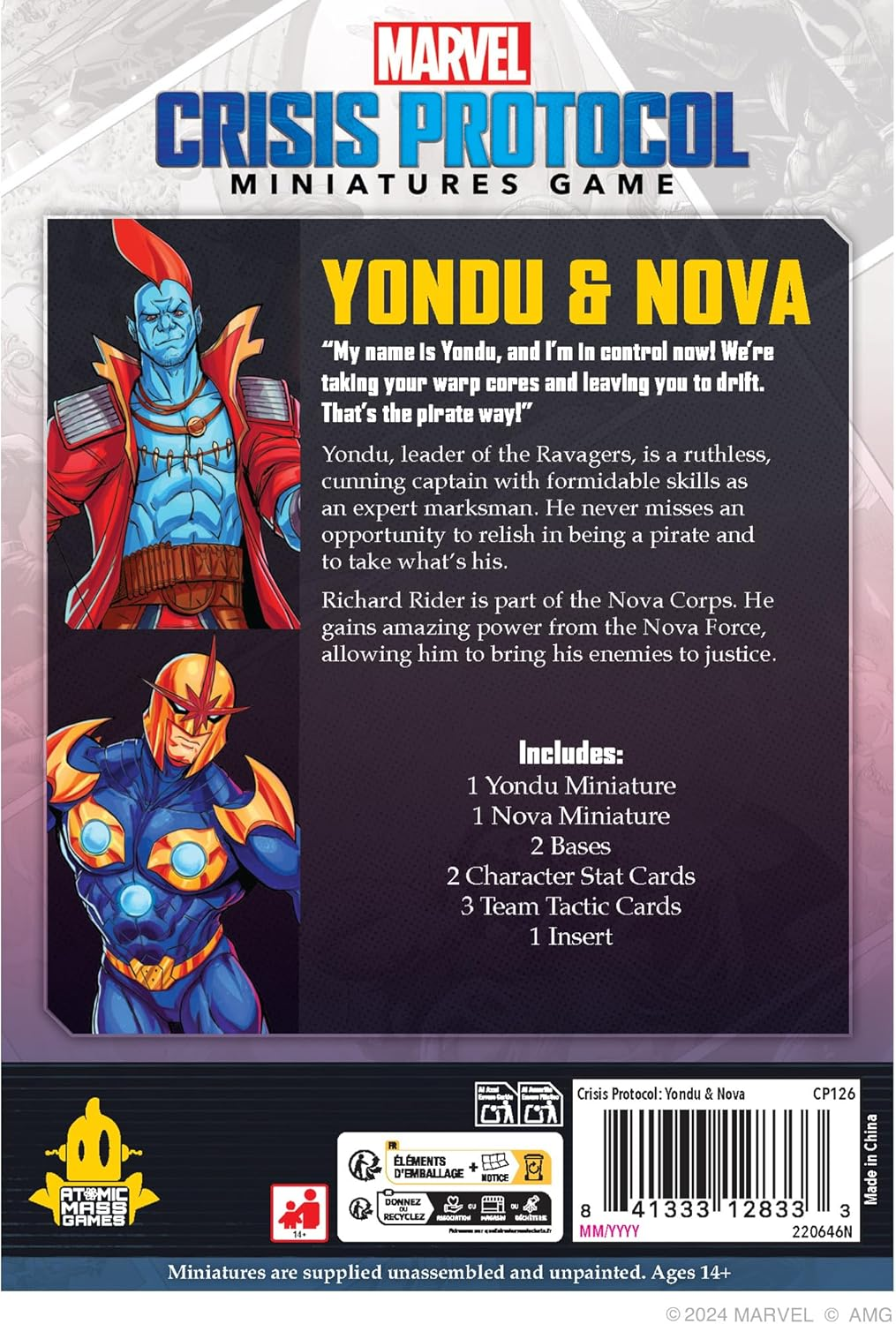 Atomic Mass Games Asmodee North America 240941 Embargoed Marvel Crisis Protocol Miniatures Game)