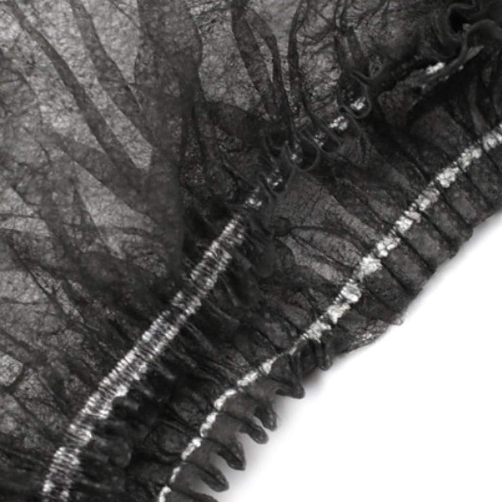 Yotijar 100X Disposable Hair Net Cap Elastic anti Dust Hats - Black, 21Inch image number 1