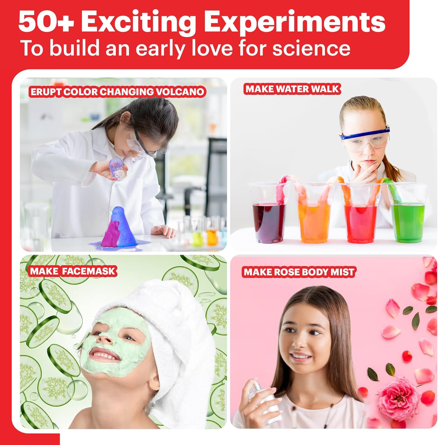 Doctor Jupiter Girls' Ultimate Science Kit for Girls Ages 8-12 | Birthday Gift Ideas for 8-9-10-11-12 Year Old | Girls STEM Learning Educational Toys | 50+ Experiments Ultimate Starter Series image number 4