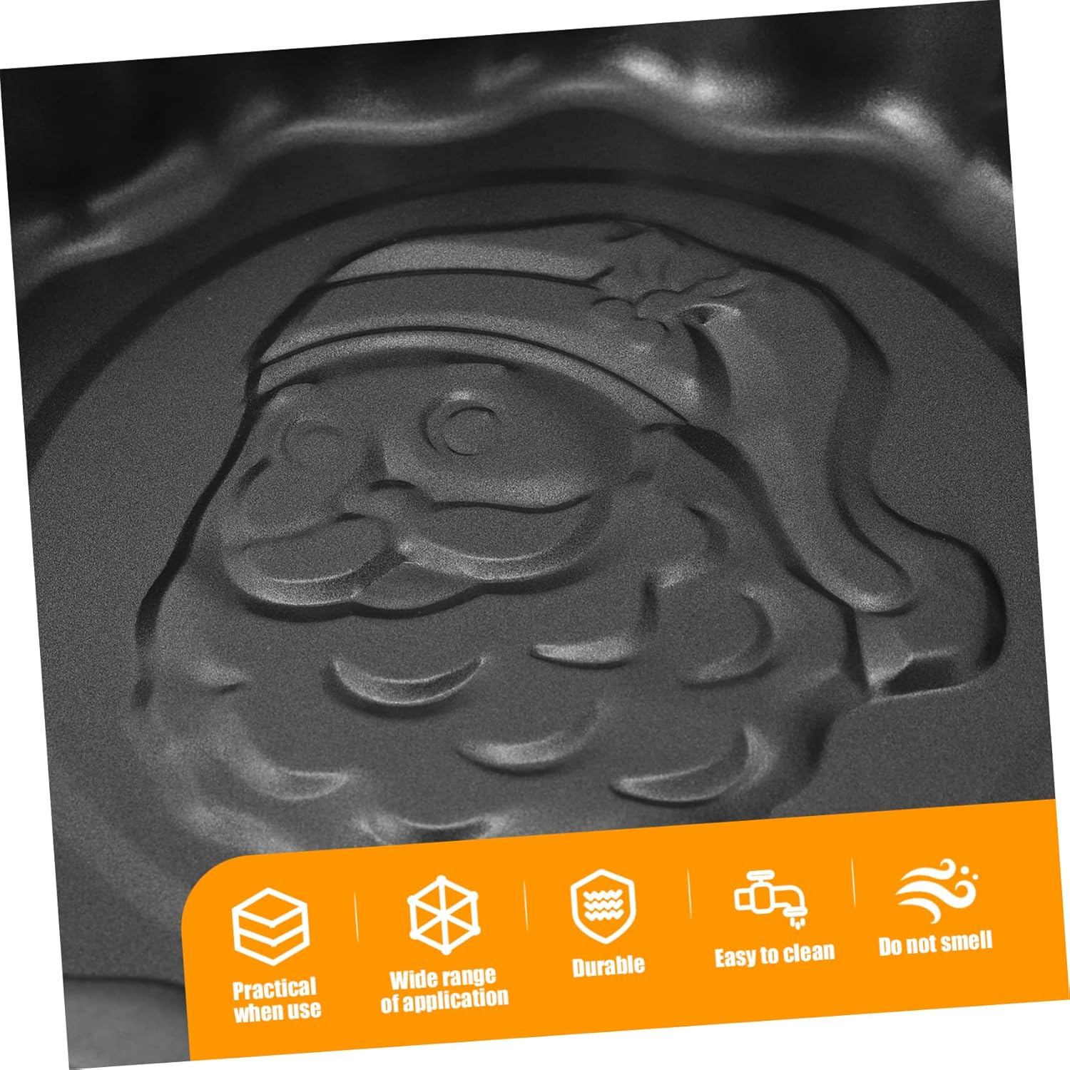 Santa Claus Cake Pan Easy to Clean Stainless Steel Mold DIY Baking Supply Unique Design for Chic Cakes image number 1