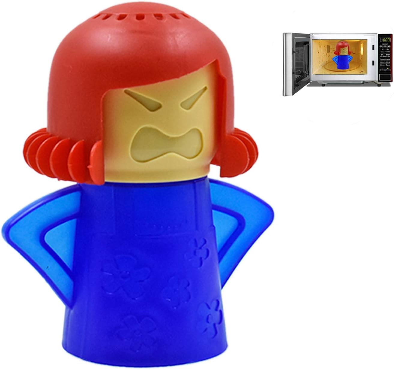 Angry Mama Microwave Oven Steam Cleaner Easily Cleans the Crud in Minutes Microwave Oven Steam Cleans and Disinfects with Vinegar for Home Office Kitchens image number 5