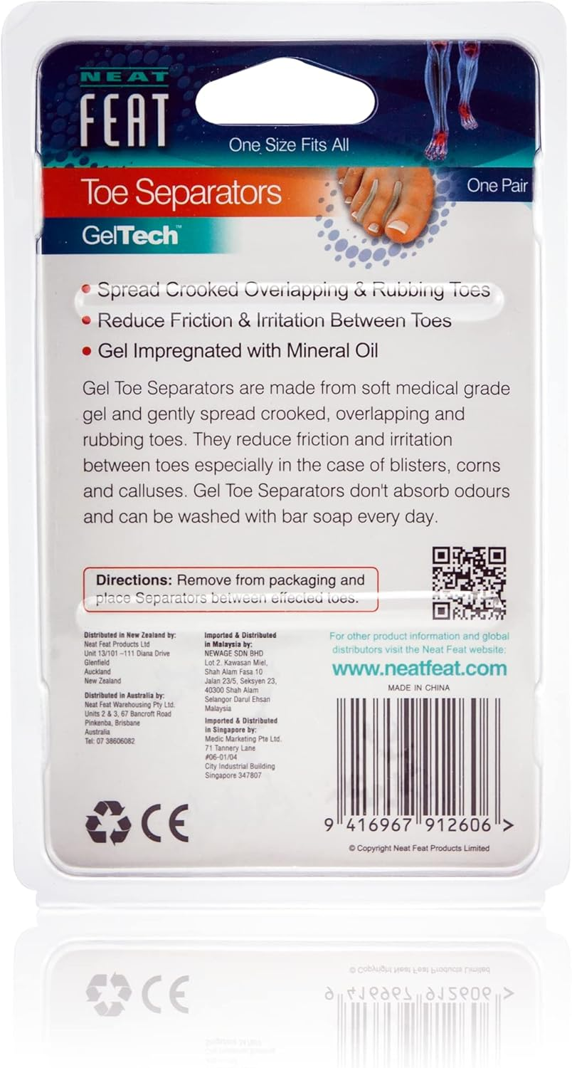 Neat Feat Gel Toe Separators 1 Pair image number 2