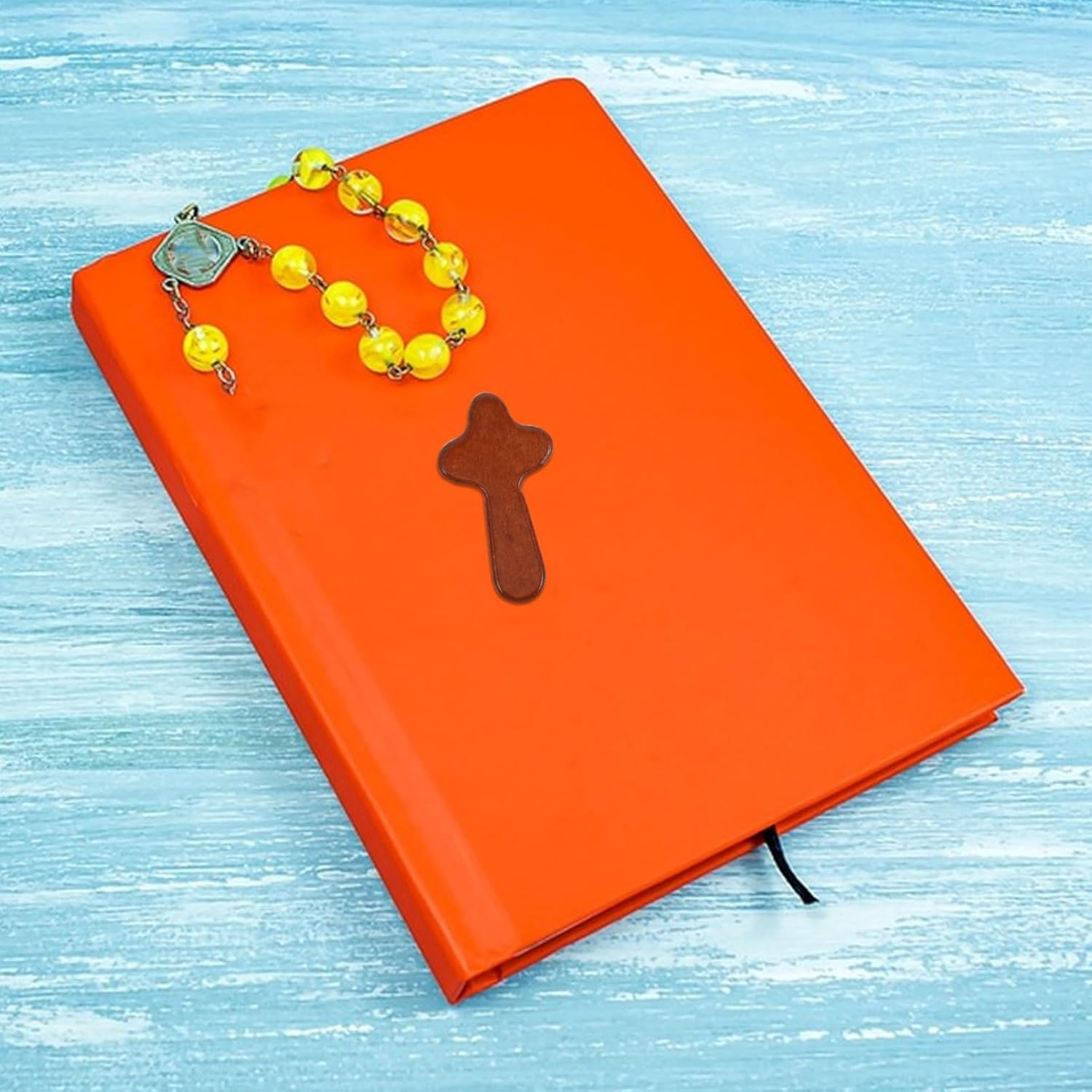 TOGEVAL 3Pcs Small Wooden Prayer Cross Handheld Palm Cross for Comfort Peace Portable Religious Baptism First Communion Confirmation Made of Pine Wood image number 2