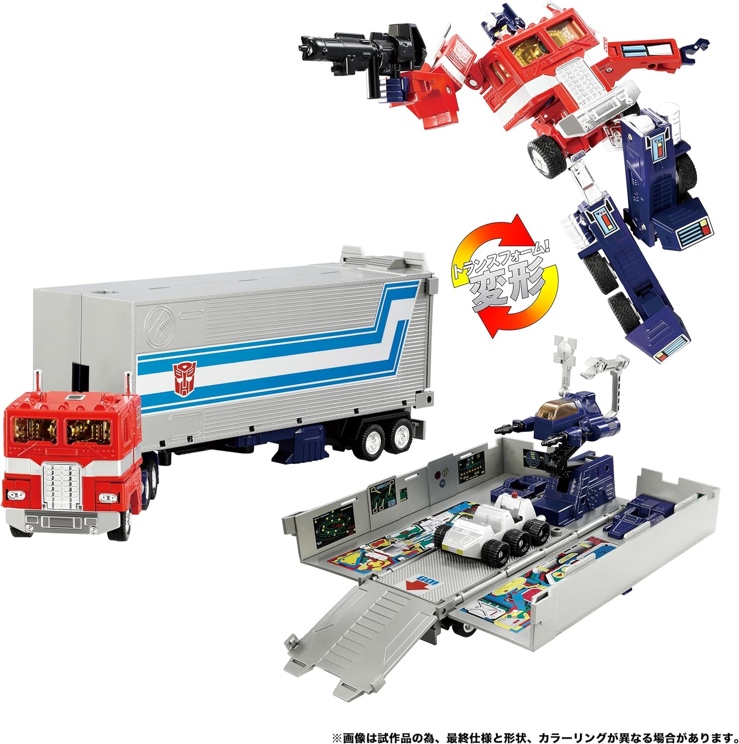 Transformers Masterpiece Missing Link C-01 Optimus Prime with Trailer image number 5