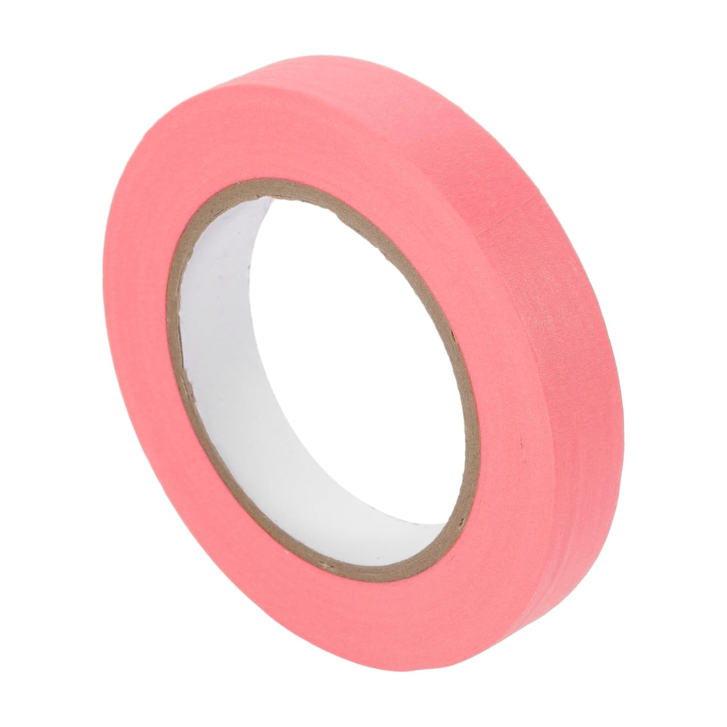 X AUTOHAUX 1 Pc 0.8 Inches X 54.7 Yards Universal Painters Tape - DIY Car Auto Paint for Masking Tape No Residue - Crepe Paper Pink image number 2