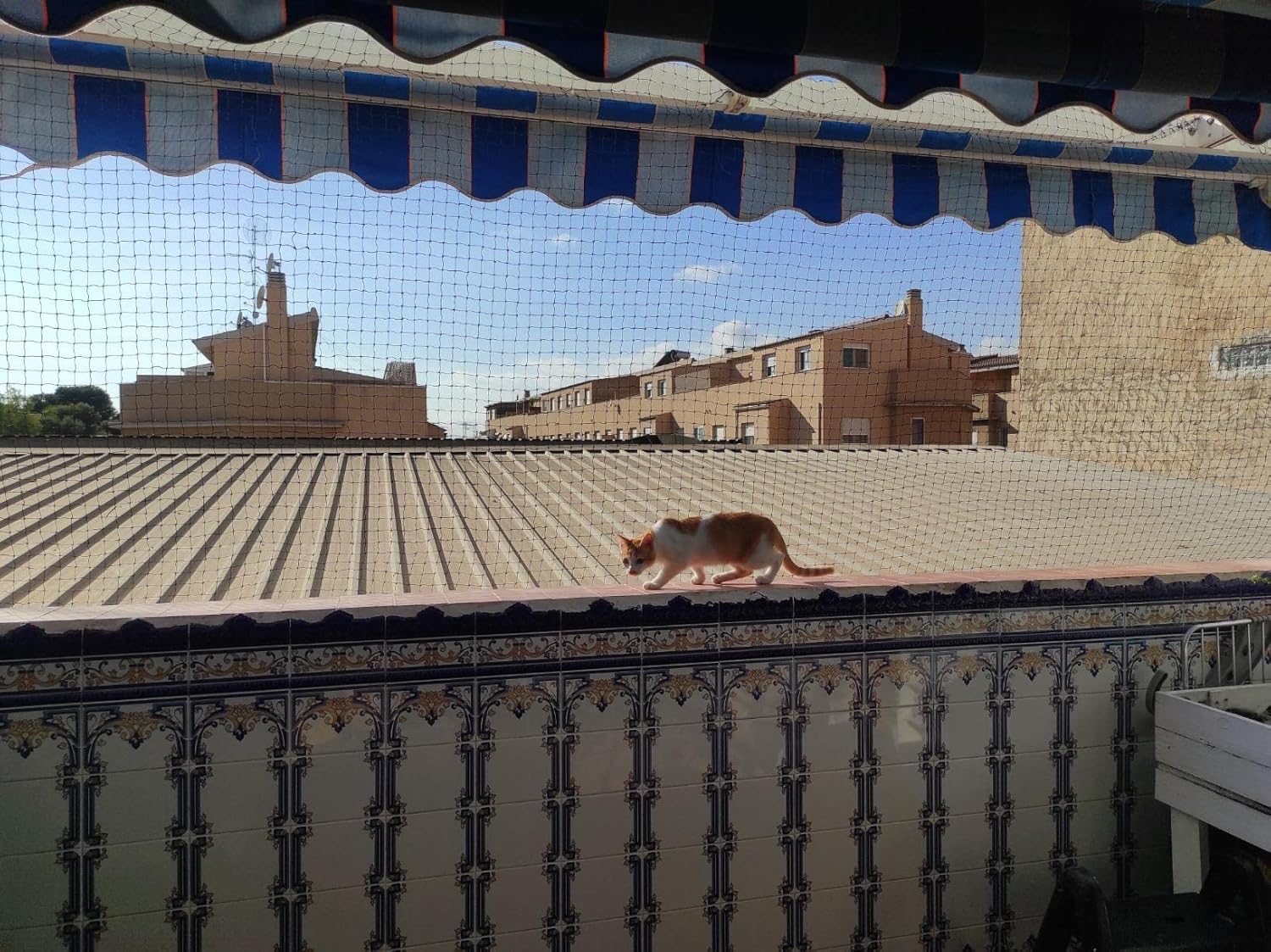 YOKMO Cat Balcony Rail Net Cat Anti-Fall Netting Pet Balcony Mesh Fence Net Dog Fence Nets Black Nylon Pets Anti-Fall Mesh Fence, 10 X 13Ft image number 1