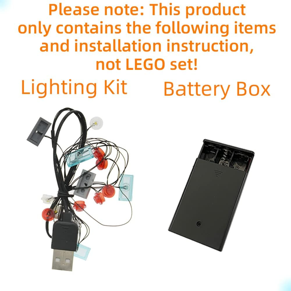 GEAMENT Upgraded Version USB Light Kit for Architecture Skyline Collection San Francisco Golden Gate Bridge - Compatible with  21043 Bricks Model ( Set Not Included) (With Instruction) image number 3