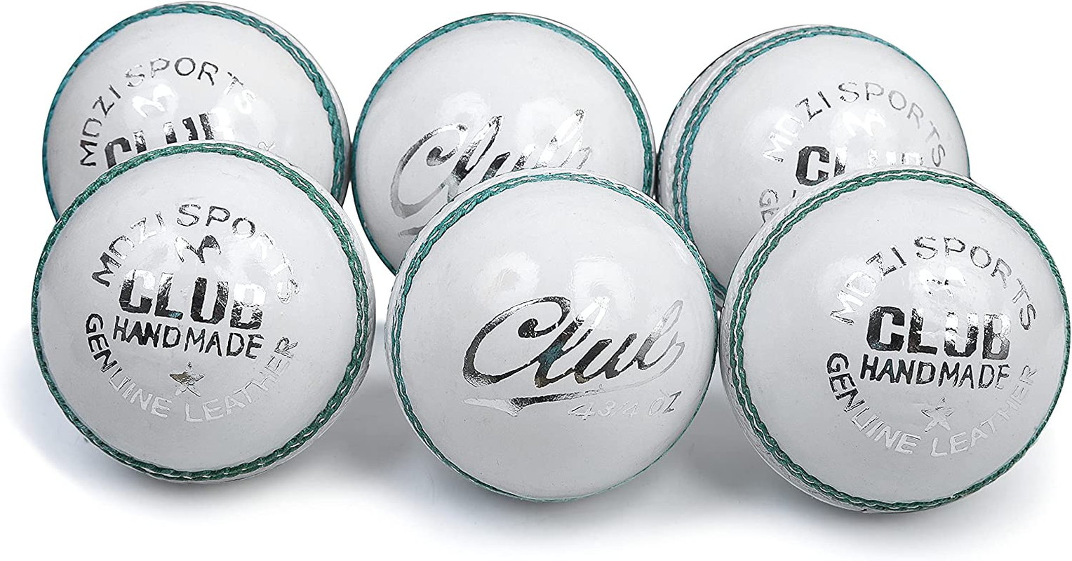 Junior Cricket Balls School Youth Leather Hard Balls Weight 4.75Oz Pack of 6