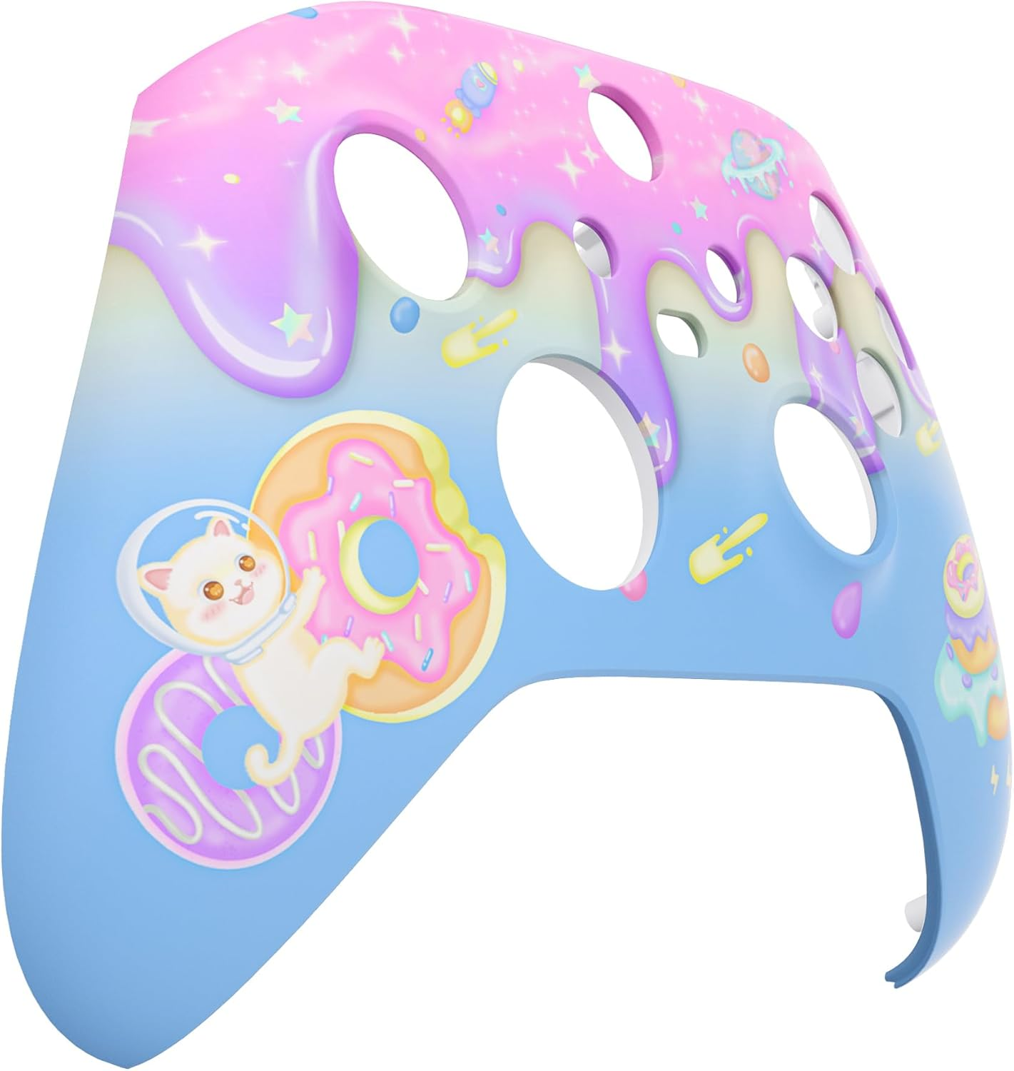 Extremerate Replacement Shell for Xbox Series X|S Controller - Unleash Your Style - Donut Odyssey Custom Acessories Skin Front Housing Cover for Xbox Core Controller Wireless[Control Without]