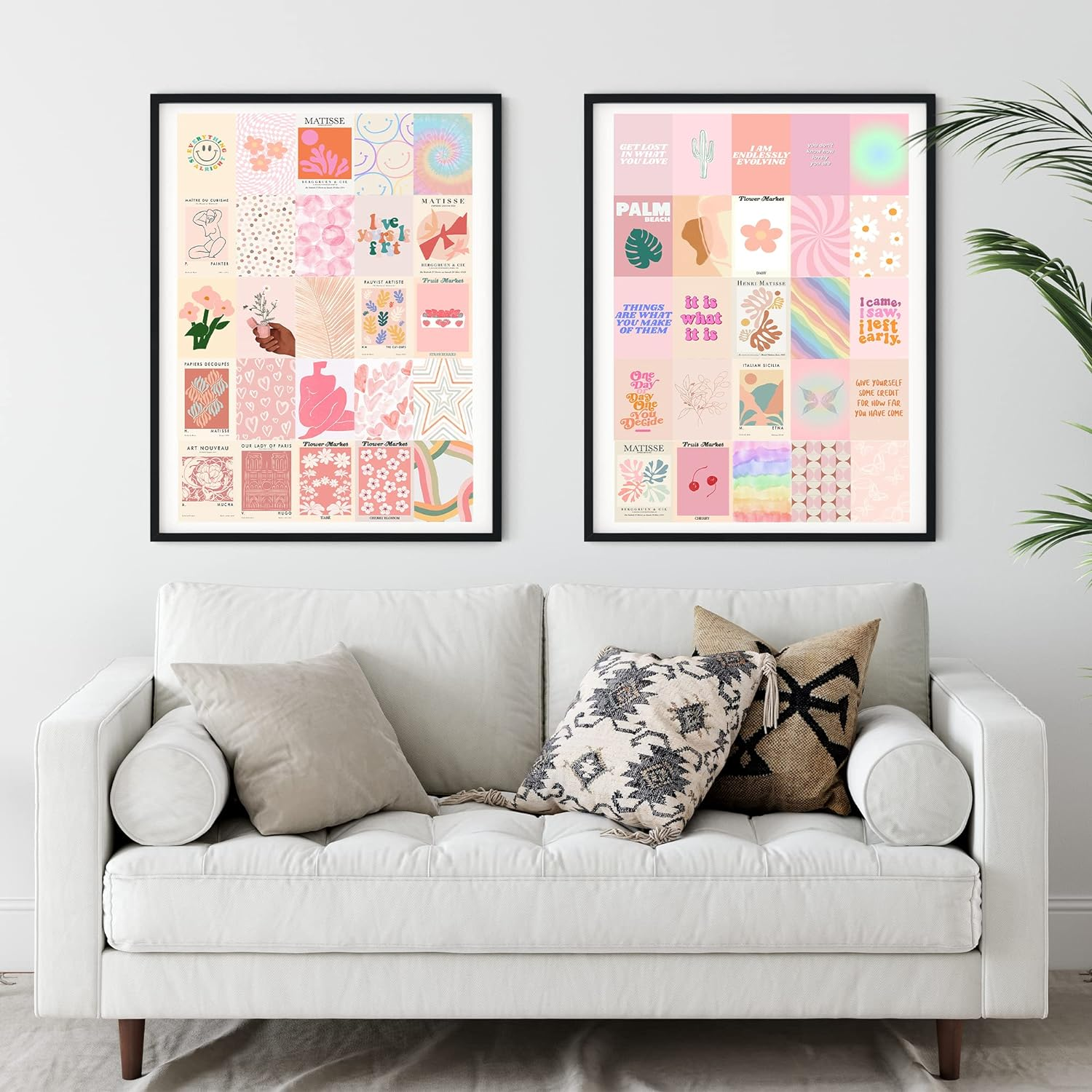 Pink Room Decor Aesthetic Danish Pastel, 50Pcs Blush Pink Wall Decor, Danish Pastel and Preppy Wall Collage Kit Aesthetic Pictures, Preppy Room Decor, Preppy Bedroom Wall Decor for Teen Girls Trendy Stuff