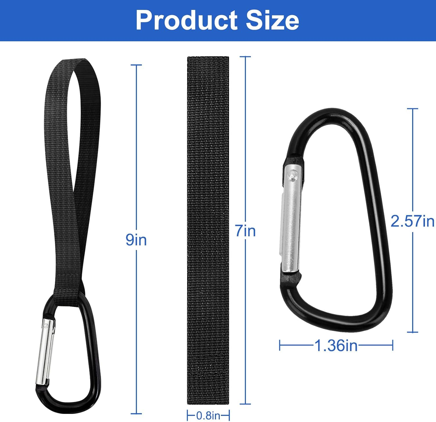 4 Pcs Guoluvsoo Stroller Hooks, Multifunction Stroller Hooks for Bags, Diaper Bags, Purse, Shopping, Backpack, Universal Stroller Clips and Hooks, Mommy Hook, Stroller Accessories image number 6