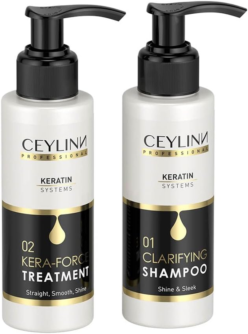 Ceylinn Keratin Kit - Anti-Frizz, Smoothing, Unscented - 100Ml