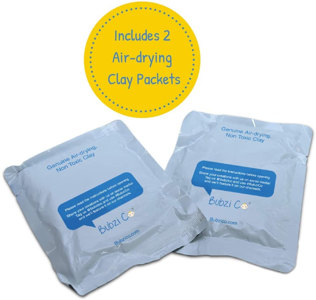 Baby Handprint & Footprint 2 Pack Air-Drying Clay Ornament Refills for Newborns & Infants to Make More Ornaments, Personalised Keepsake, Display on Room Wall, Nursery & Christmas Tree D&eacute;cor image number 5