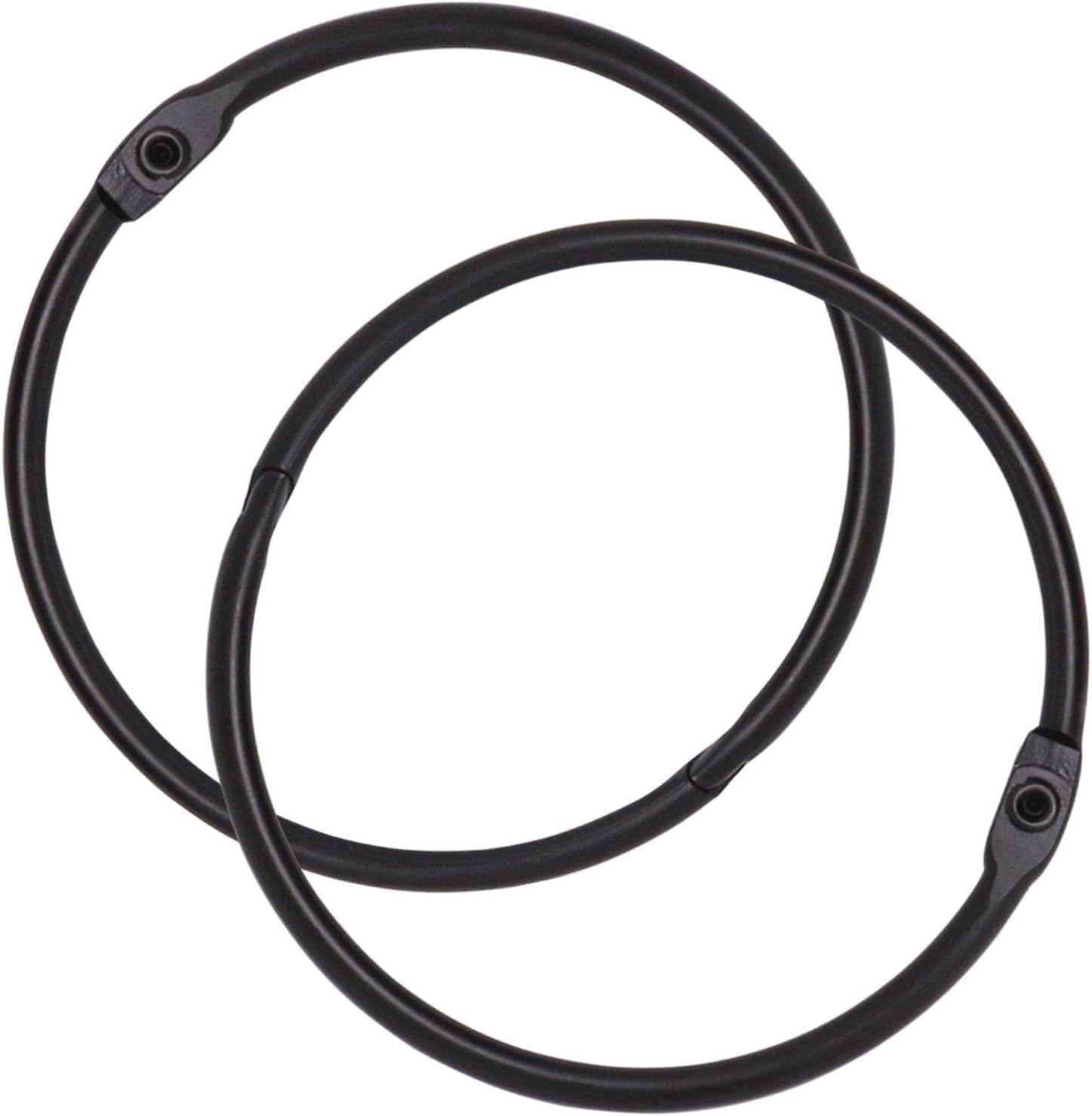 Binder Rings 30Pc, Book Rings 2 Inch, Flash Card Rings Large Index Card Ring Loose Leaf Binder Rings Black Ring Clips Metal Rings for Index Cards Rings for Paper