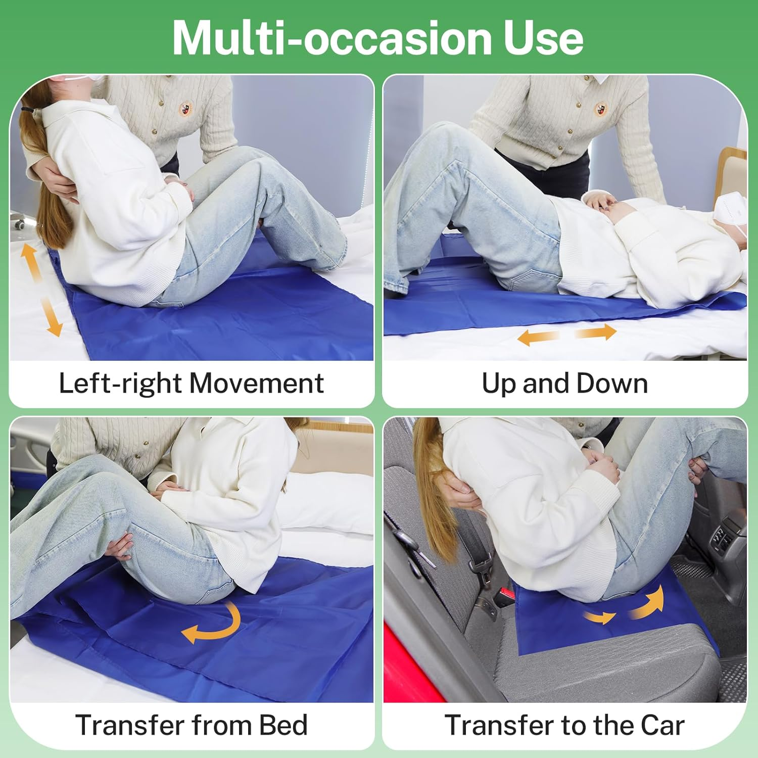 Slide Sheet,Tubular Positioning Bed Pad,Transfer Bedding Support,Tubular Transfer Sheet to Assist Moving Patients and Disabled,Suitable for the Elderly, Sick, Disabled, Pregnant Women, Etc.