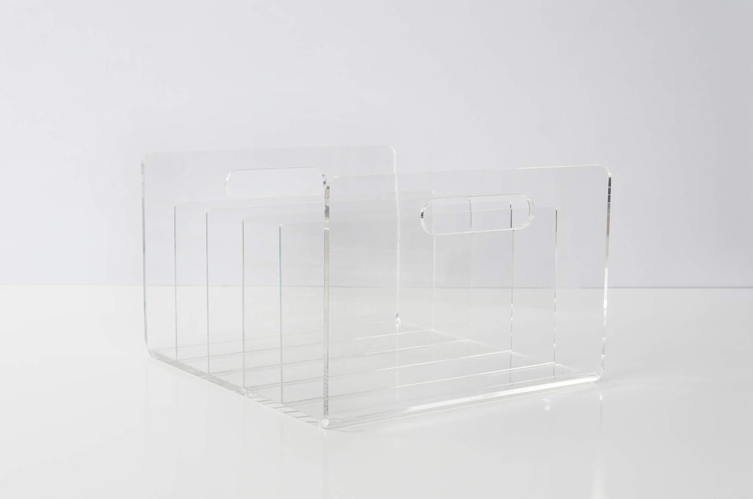 Russell+Hazel Acrylic File Sorter, Desktop File Collator for Office, Closet or Home, Clear Acrylic, 10" X 11.5" X 6.5", 5 Slots, (30790) image number 1