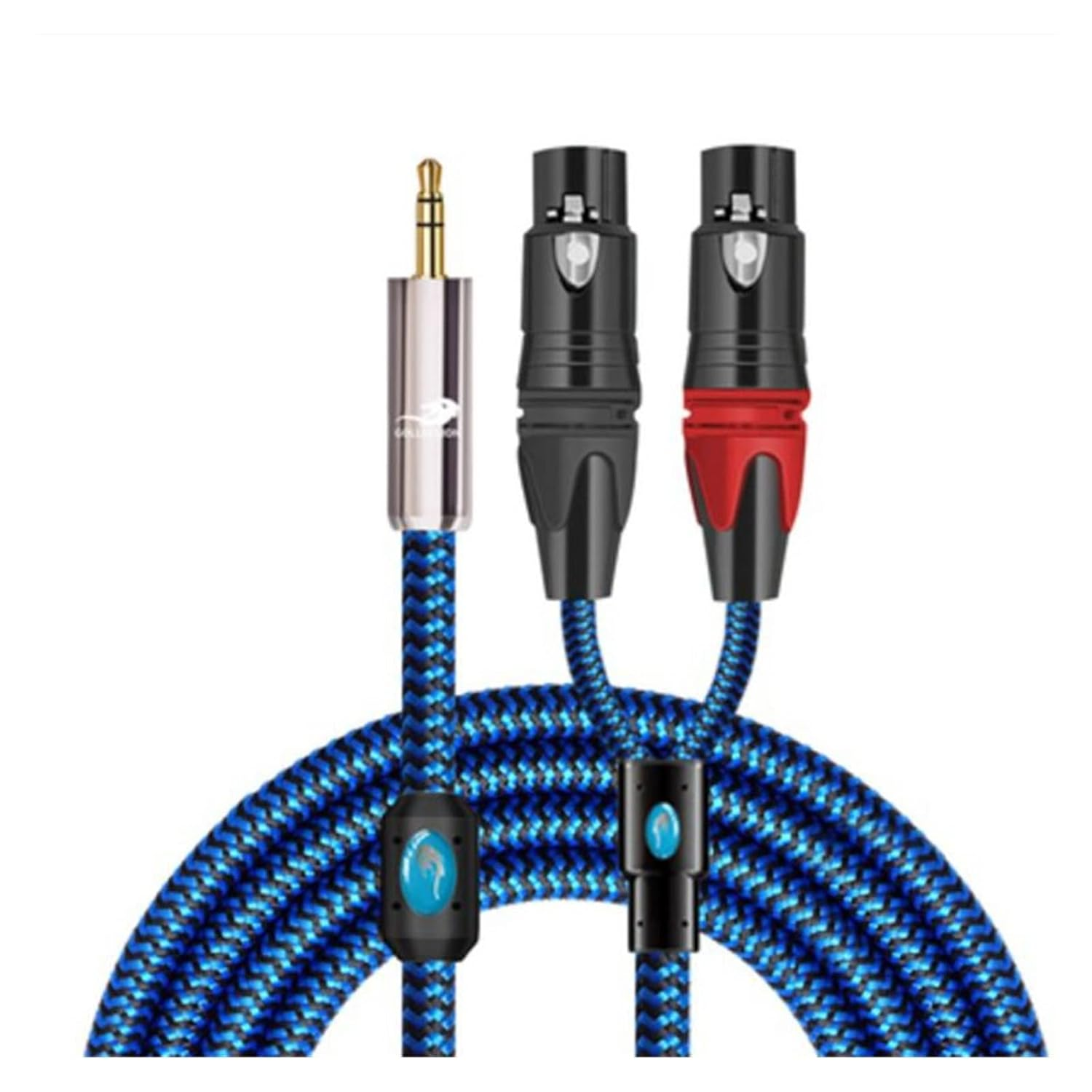 Premium Audio Cable M~Ni Jack to 2 XLR Female Compatible with Car Headphone AMP Hi-Fi 3.5Mm Split to Regular XLR Cable Shielding 1M 2M 3M 5M(I3.5-2X(F),0.75Meter)