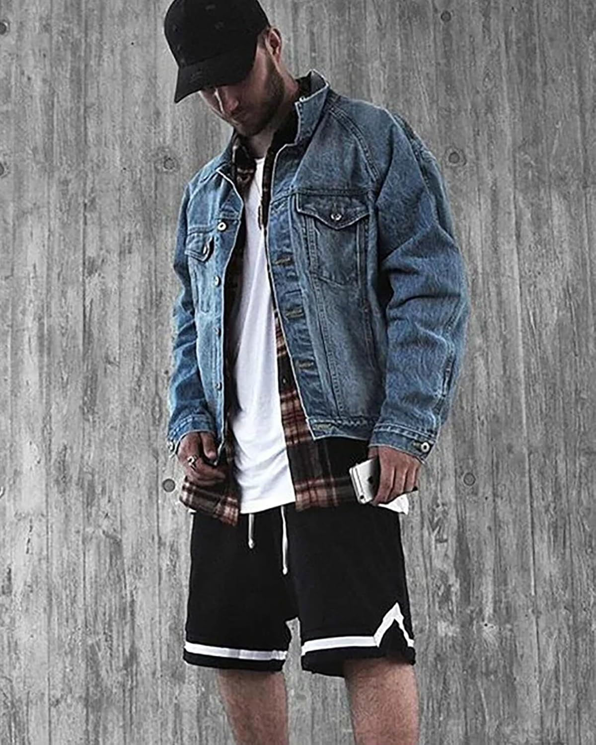 DIOTSR Mens Mesh Basketball Shorts Running Athletic Gym Workout Shorts with Zip Pocket image number 6