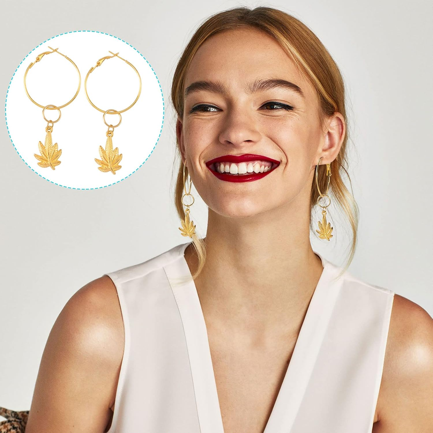 PAGOW 96Pcs Hoop Earrings Finding, Hypoallergenic Alloy round Earring Hoops for Jewelry Making, Open Beading DIY Earrings Craft Art Accessories - Silver image number 2