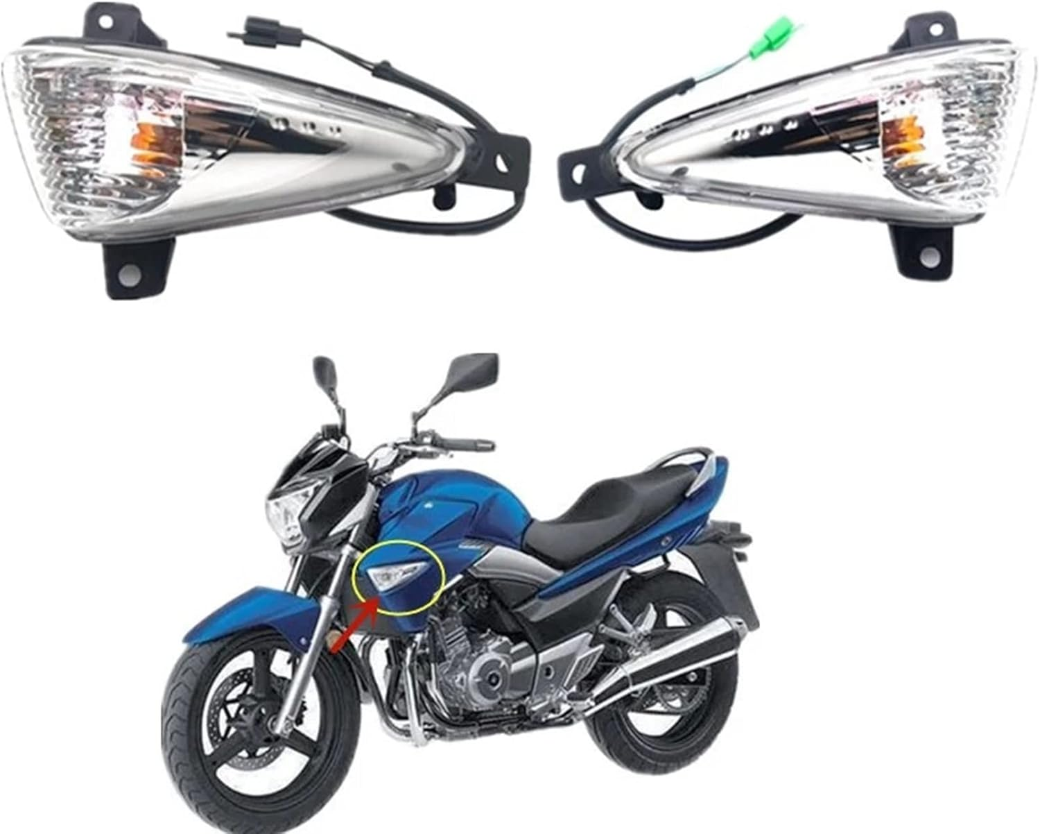 Motorcycle Front Light Side Turn Signal Indicator Lamp for GW250 Inazuma image number 6