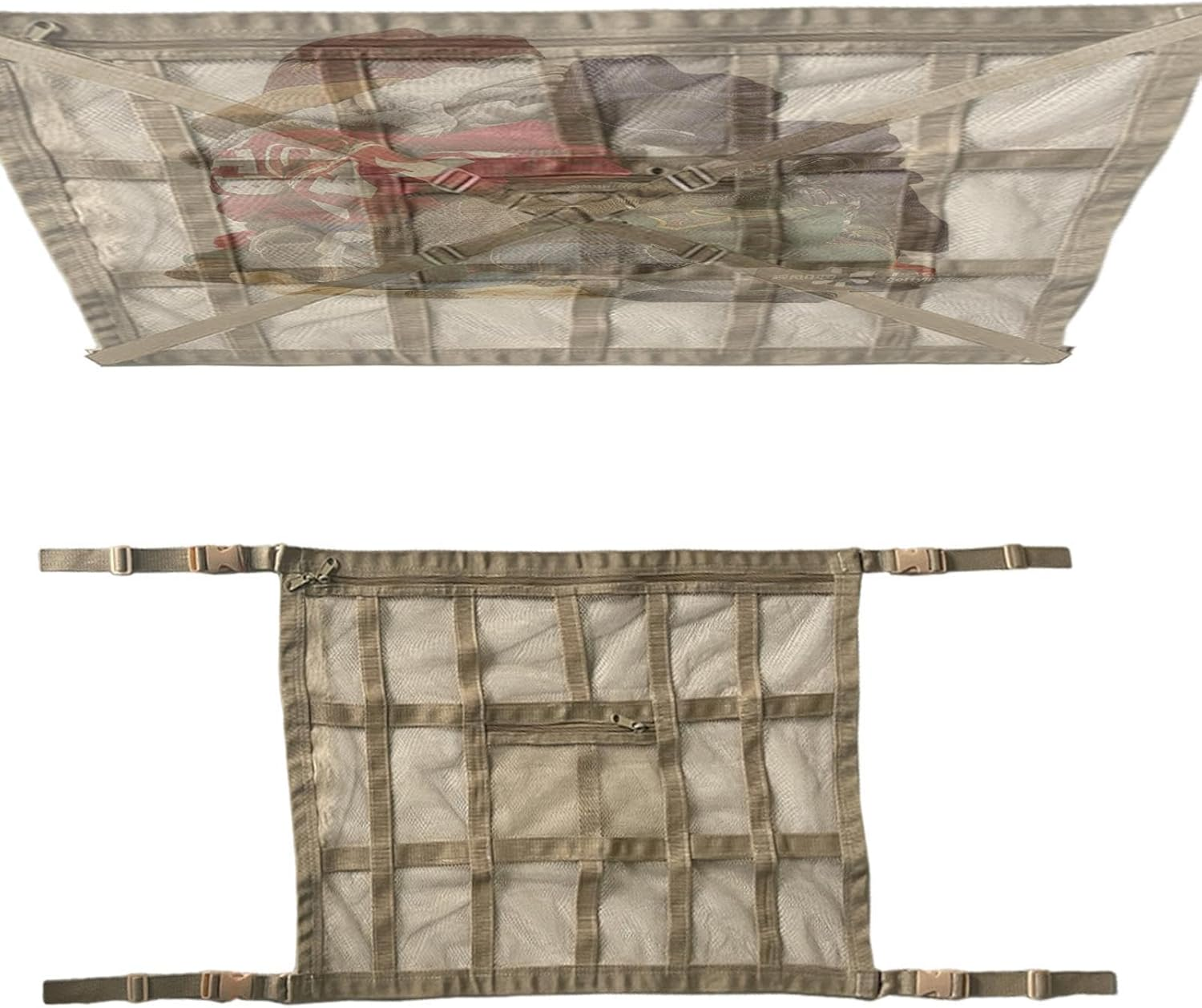 Car Ceiling Storage Net - Roof Organizer Cargo Net,Camping Large Capacity Roof Luggage Net Pocket for Car, RV, SUV Puchen