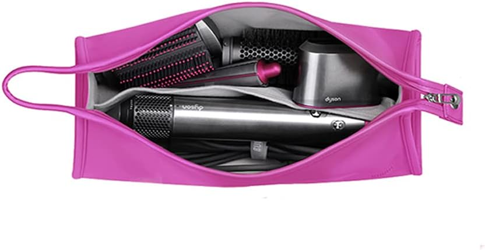 BUBM Travel Storage Bag Compatible with Dyson Airwrap Styler, Shark Flexstyle Air Styling & Drying System, Portable Carrying Case Organizer for Airwrap Styler and Attachments,Rose