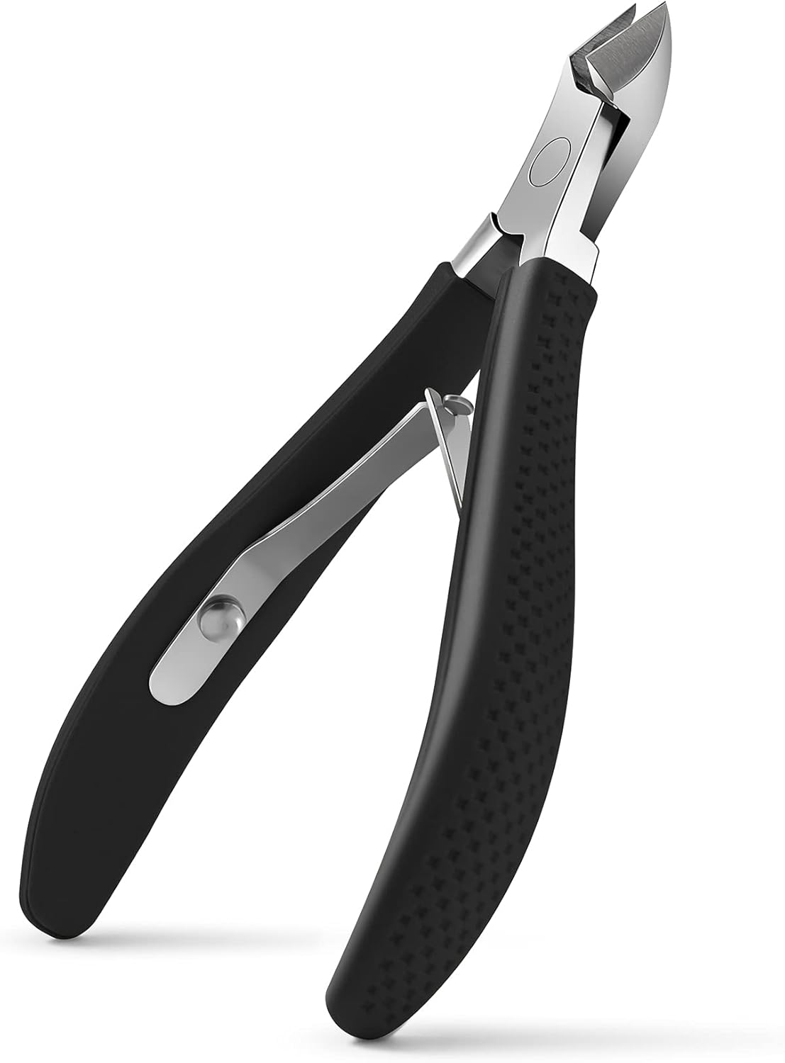 FVION Cuticle Clippers &ndash; Small Cuticle Trimmer, Rubber Coated Handle Manicure Tools &ndash; Full Jaw Cuticle Cutter for Nails (9Mm) Green