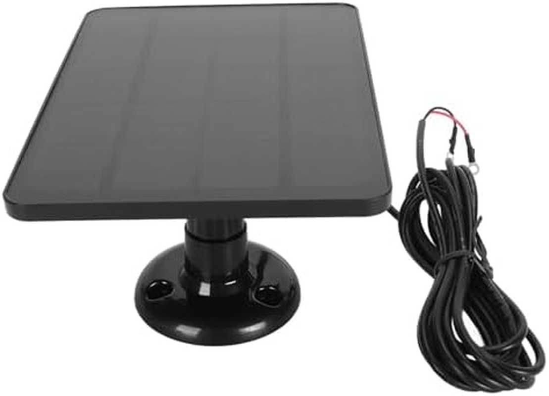 Solar Panel Camera, 10W Video Doorbell Solar Panel, 9.8 Feet Charging Cable, for Nest, for Ring Video Doorbell 2, for Video Doorbell 3 plus (CSP4W-O-B) image number 5
