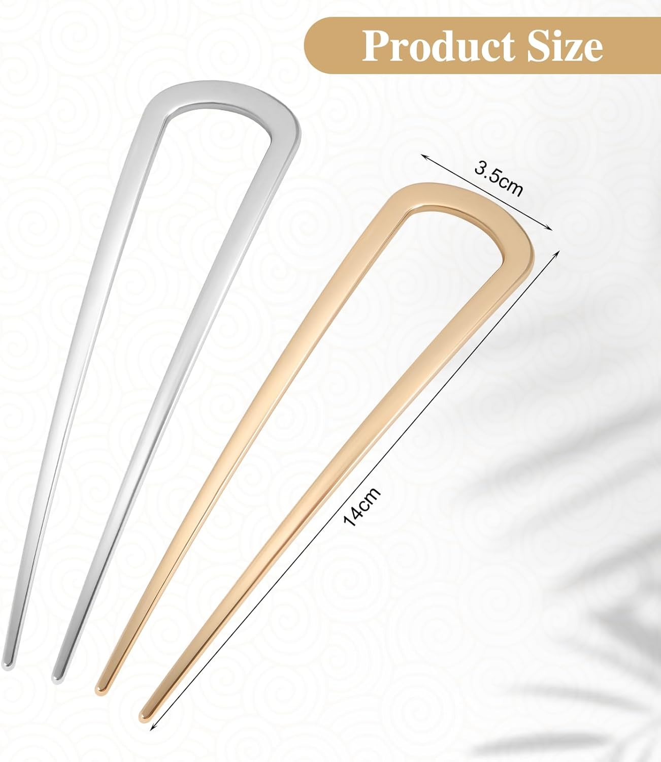 Hongien 2 Pcs French Hair Pins image number 6