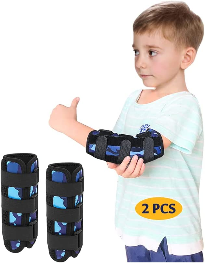 Thumb Sucking Stop for Kids Nail Biting Treatment Finger Guard Nail Biter Stopper Gloves Prevention Chewing Nails anti Nose Picking Biting Deterrent for Child Pediatric Elbow Immobilizer Brace (2 PCS) image number 2