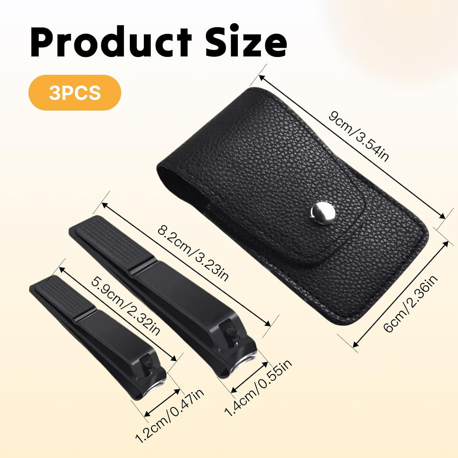 Professional Nail Clippers Set of 2, Premium Stainless Steel Fingernail and Toenail Clippers for Men and Women, Ergonomic Design for Precision Cutting and Ultimate Comfort image number 5