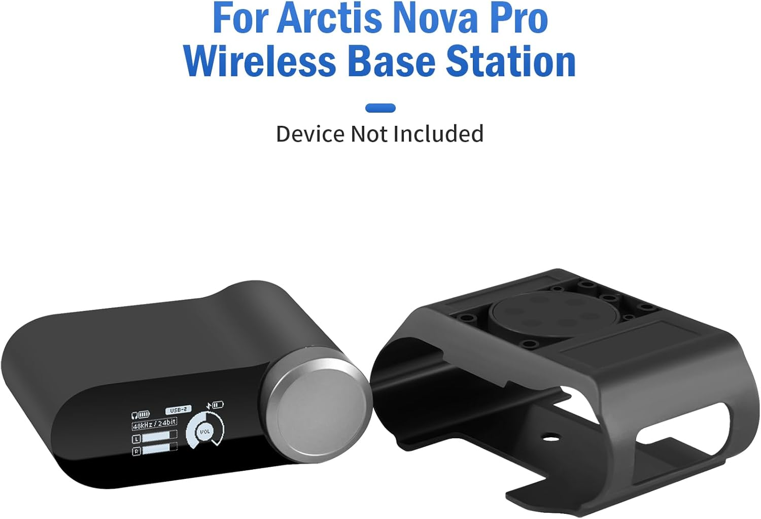 Under Desk Mount Holder for Steelseries Arctis Nova Pro Wireless Base Station&ndash;Arctis Pro Wireless NOVA Magnetic Mount Secretlab MAGNUS Version ,Headphone Hanger Stand for Arctis Nova Pro Wireless image number 5