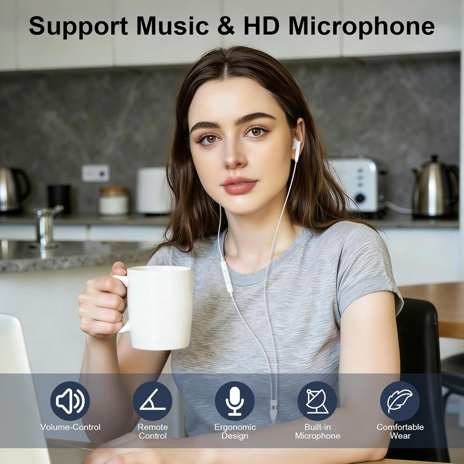 Sidpro USB C Wired Headphone