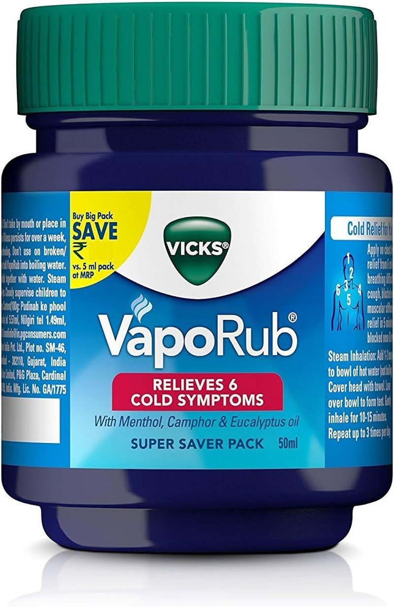 Vicks Vaporub Pack - 50 Ml (Pack of 2)