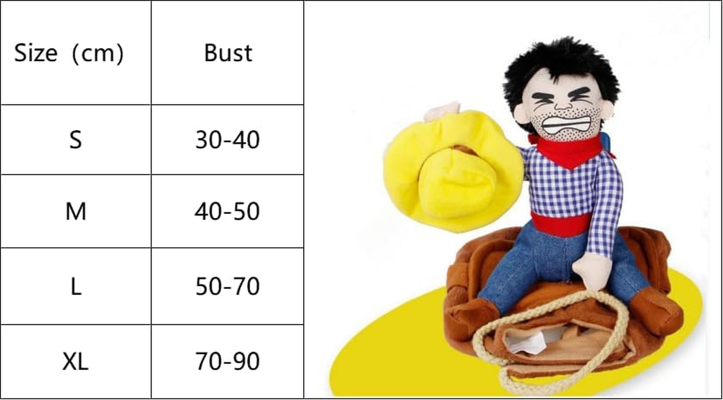 Dog Costume Pet Set Denim Rider Style (Style1, M) image number 5