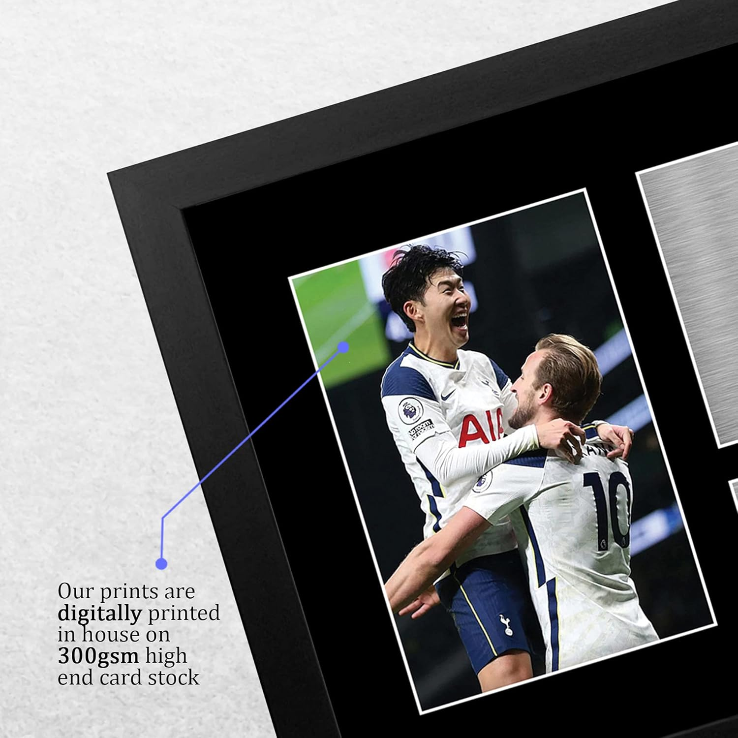 HWC Trading FR A4 Harry Kane & Son Heung-Min Tottenham Hotspurs Spurs Gifts Printed Signed Autograph Picture for Football Fans and Supporters - A4 Framed image number 4