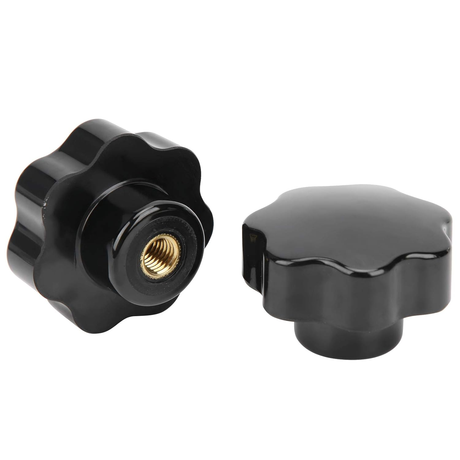 2St Female Thread Clamping Knob 7 Star Head Nuts M12 X 65 Industrial Accessories image number 1