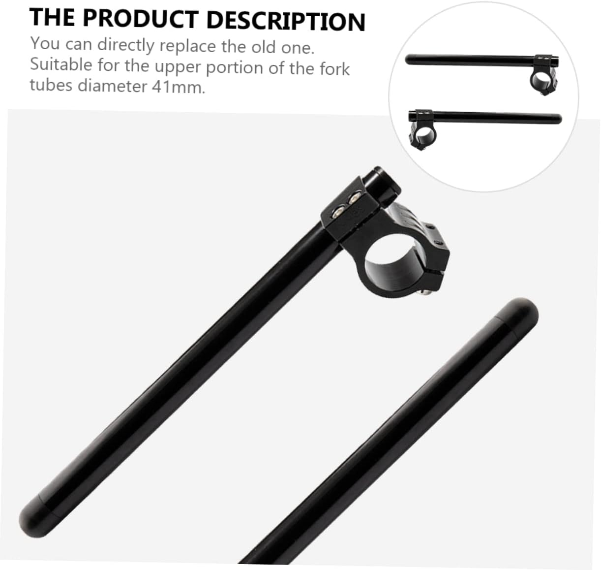 Mikinona Motorcycle Aluminum Handlebar Motorcycle Handle Bar 1 Pair Cnc Machined Universal Fit for Street Cafe Racer Custom Riding Experience Motorbike Upgraded Accessories image number 4