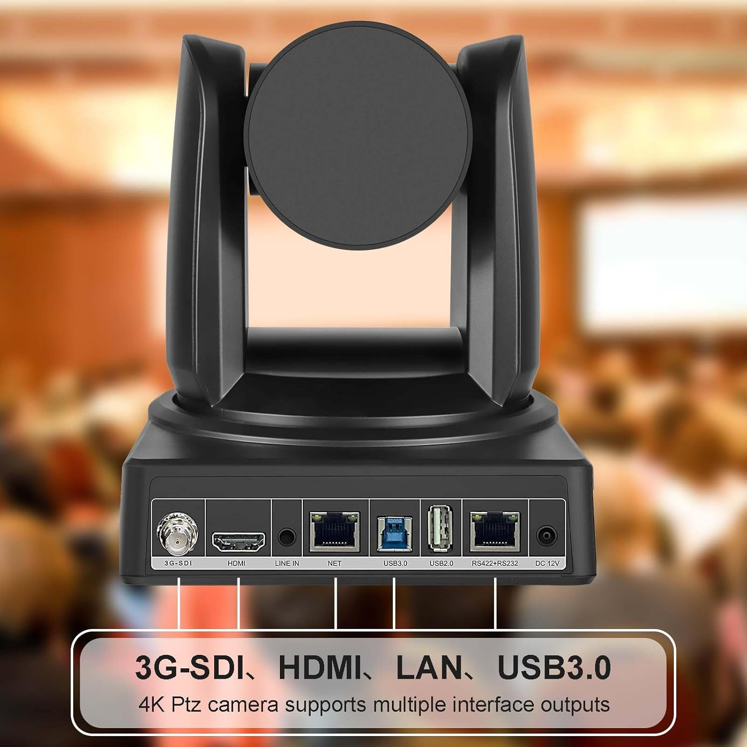 ADKIDO PTZ Camera,20X Optical Zoom Cameras with HDMI,SDI Camera Support PTZ Control and IP Live Streaming Output for Conferencing, Church, PV20X-SDI image number 1