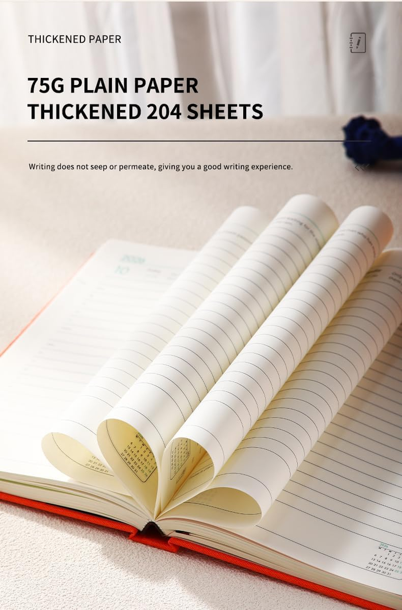 2026 Diary Journal Notebook Planner Weekly Planner Memo A5 Monthly Scheduler Daily Planner Paper for Home Office School Diary Travel Gift Birthday (Blue) - Black image number 5