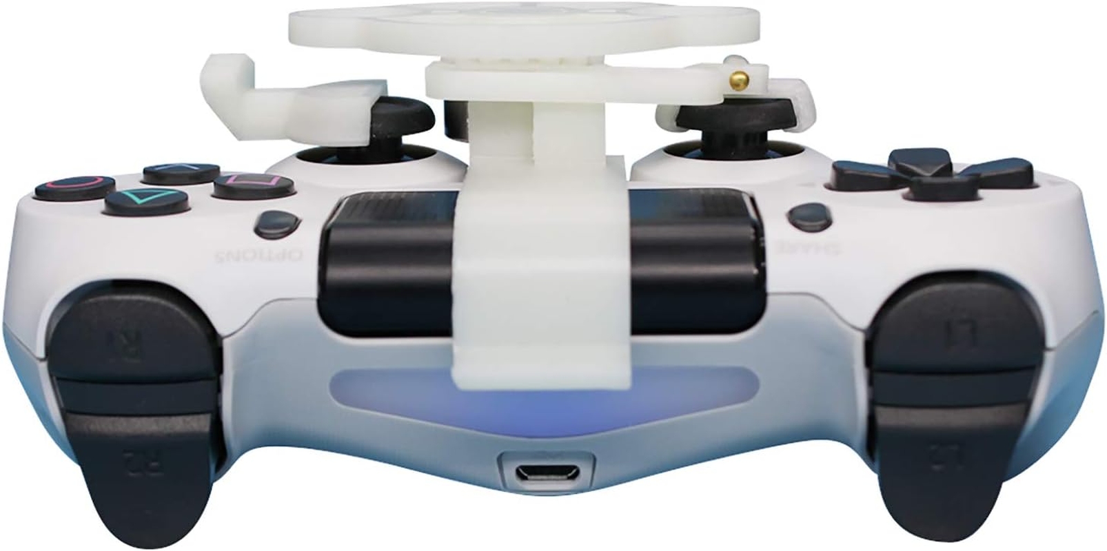 LICHIFIT PS4 Game Controller Mini Steering Wheel Replacement for Sony PS4 Racing Game Accessories - Green,Orange,Yellow image number 5