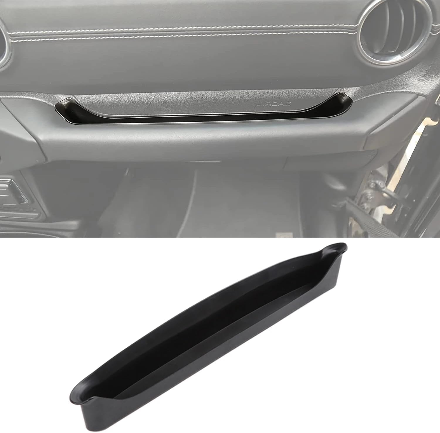 3-PACK Shifter Box Grabtray Console Tray for Jeep Wrangler JL 4XE JLU Rubicon Sport Sahara Gladiator JT Interior Storage Accessories Black Fits Wrangler 2018 2019 2020 2021 2022 2023